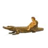 Boy on a Crocodile (HN 373) - Royal Doulton Figurine