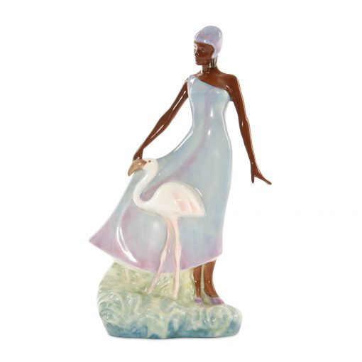Prototype Figurine with Flamingo - Royal Doulton Figurine