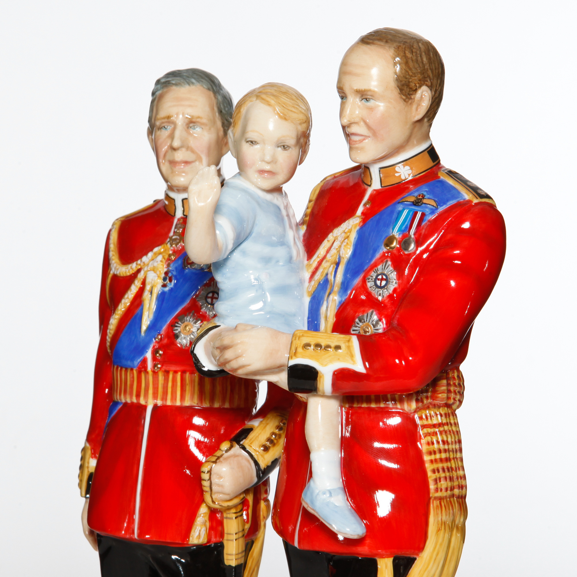 Royal Doulton HN 5884 FUTURE KINGS Royal Family Prince Charles William George 