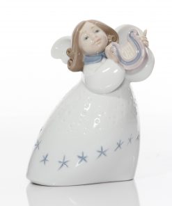 Little Angel with Lyre 6528 - Lladro Figure