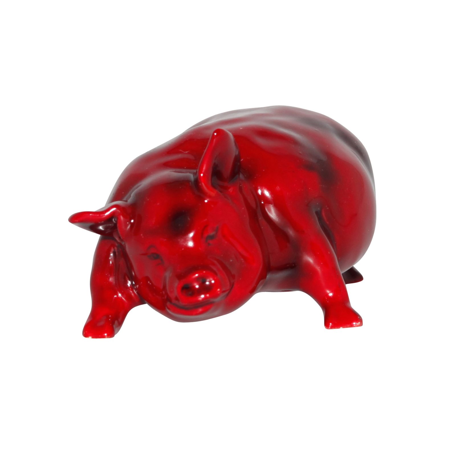 Pig Snorting (Large) - Royal Doulton Flambe