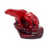 Flambe Polar Bears on Ice Floe - Royal Doulton Flambe