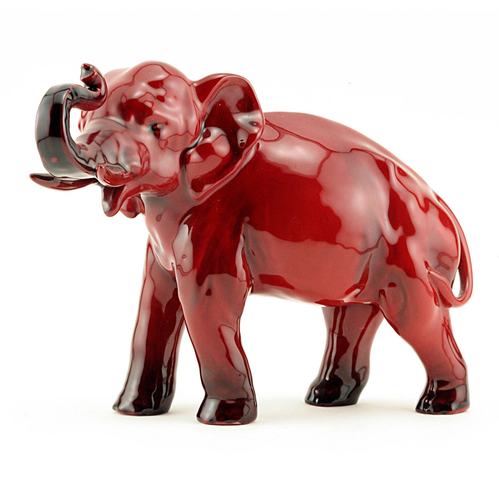 Elephant Trunk in Salute - Medium - Royal Doulton Flambe