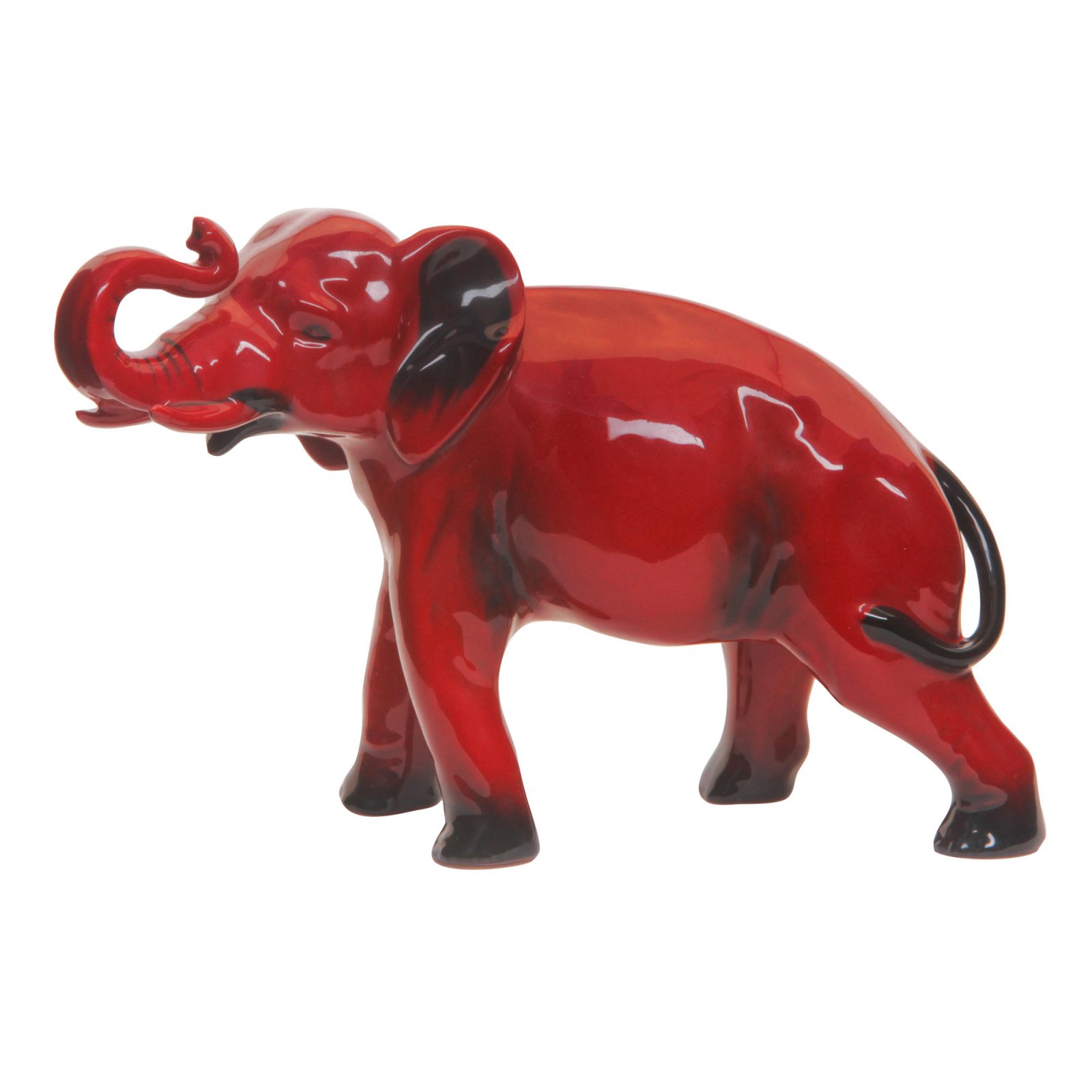 Elephant Trunk in Salute - Small - Royal Doulton Flambe