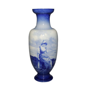 Blue Children Vase Dutch 17H - Royal Doulton Seriesware