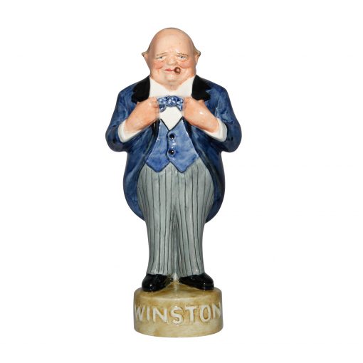 Winston Churchill George Strube - Blue Jacket, grey striped pants - Bairstow Manor Collectables