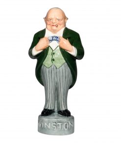 Winston Churchill George Strube - Green Jacket, grey striped pants - Bairstow Manor Collectables