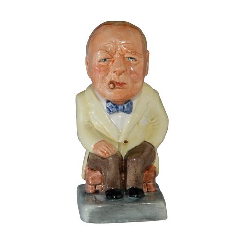 Winston Churchill Toby Jug - (Yellow jacket and brown pants) - Bairstow Manor Collectables