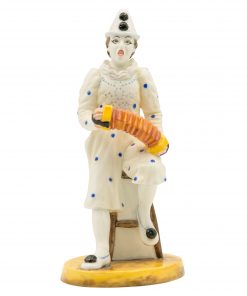White Faced Serenade Clown - Coalport Figurine