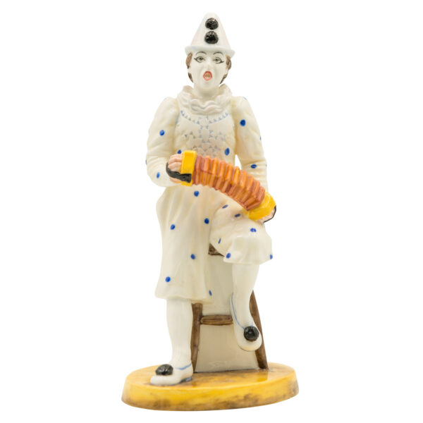 White Faced Serenade Clown - Coalport Figurine