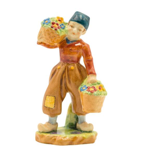 Dutch Boy Orange Jacket RW2923 - Royal Worcester Figurine