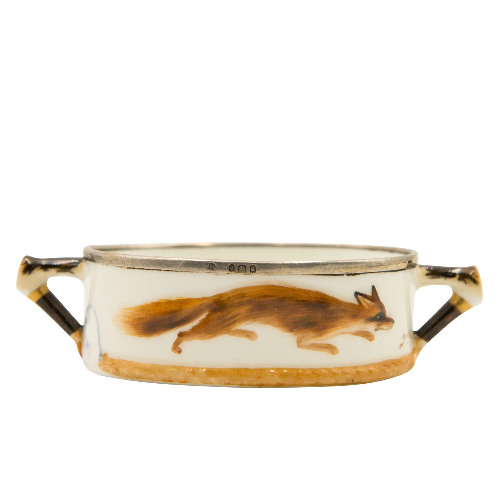 Reynard Fox Sugar Silver Rim - Royal Doulton Seriesware