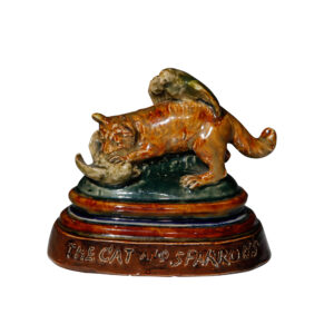 Cat and Sparrows - Tinworth Figurine