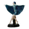 Captured Bird Blue Wings - Goldscheider Figure