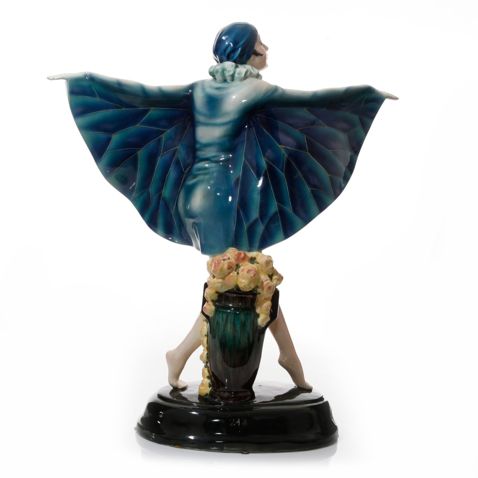 Captured Bird Blue Wings - Goldscheider Figure