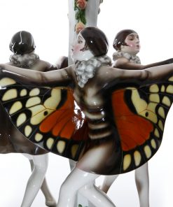 Captured Bird Lamp Three Girls - Goldscheider Figure