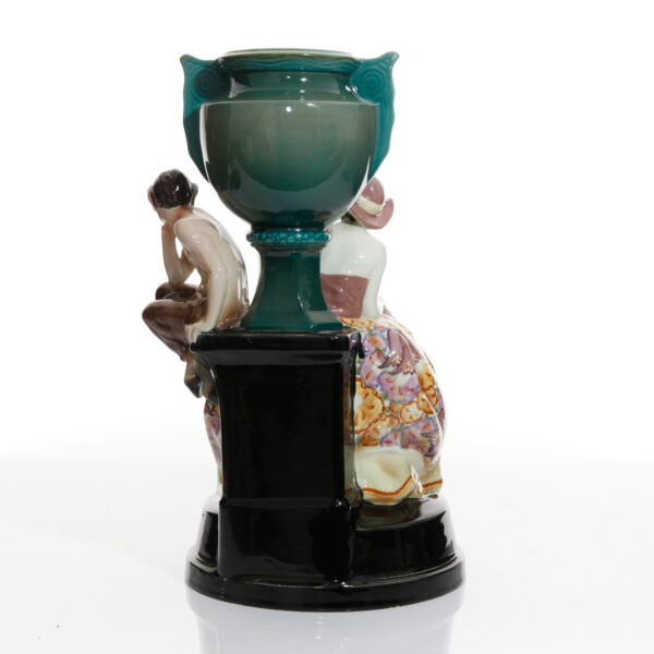 Vase Girl with Satyr - Goldscheider Figure