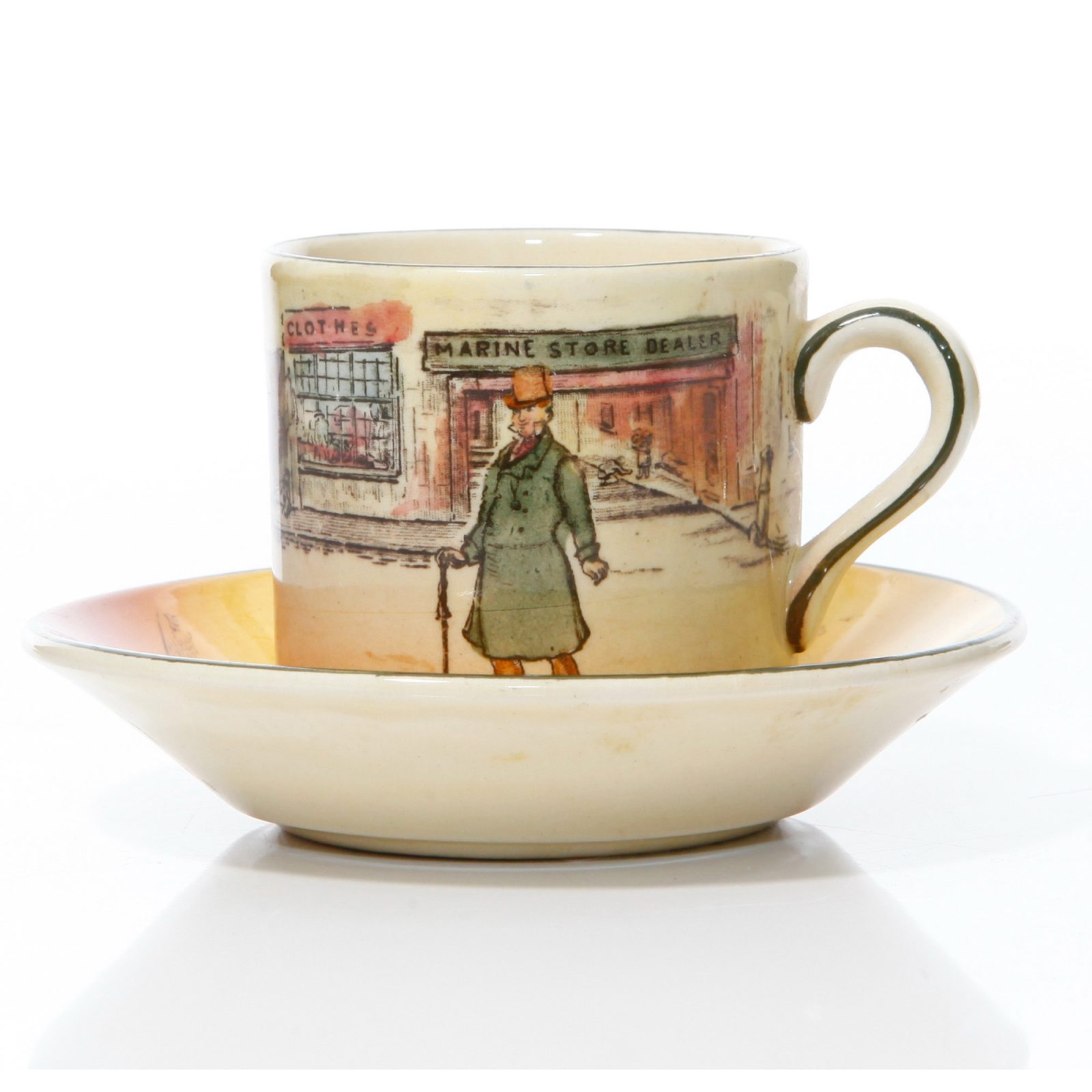 Dickens Demitasse Cup Saucer - Royal Doulton Seriesware