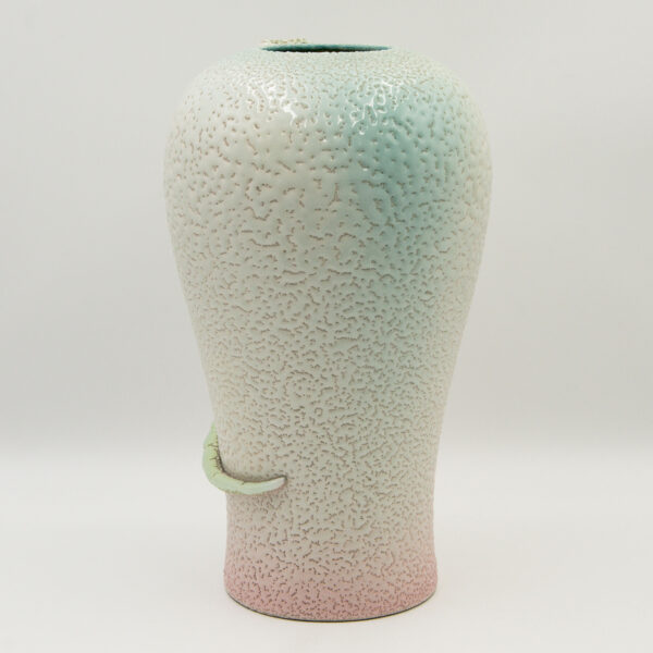 Carltonware Vase Green Lizard