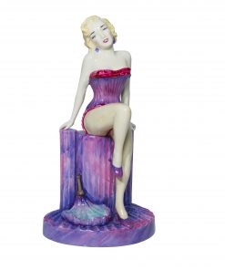Marilyn Monroe (Purple Basque) Peggy Davies Ceramics Figurine