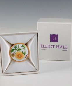 Elliot Hall Enamel Acorn Box Bugs Life With Brass Stand