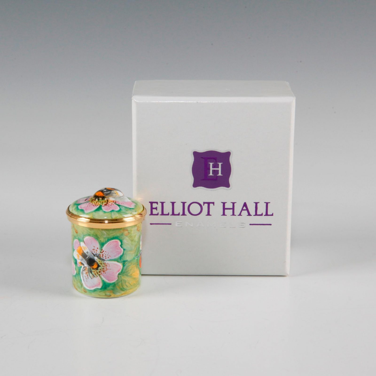 Elliot Hall Enamel Box Bumble Bee