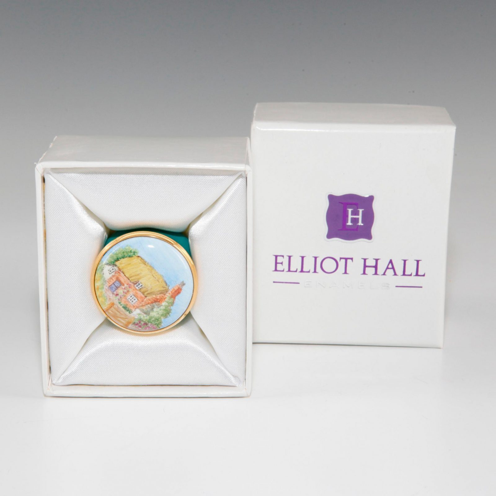 Elliot Hall Enamel Box Cottage