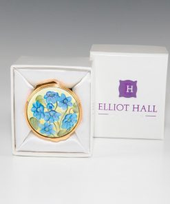 Elliot Hall Enamel Box Hepatica Flowers