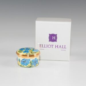 Elliot Hall Enamel Box Hepatica Flowers