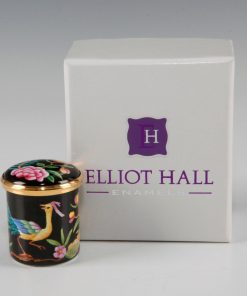 Elliot Hall Enamel Box Oriental Flowers