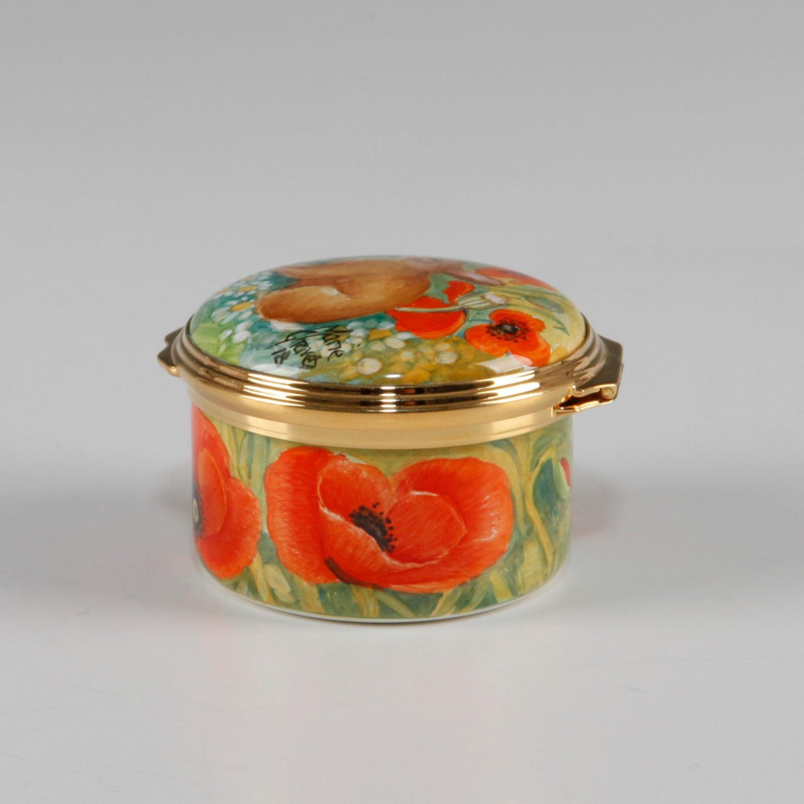 Elliot Hall Enamel Box Poppyfields