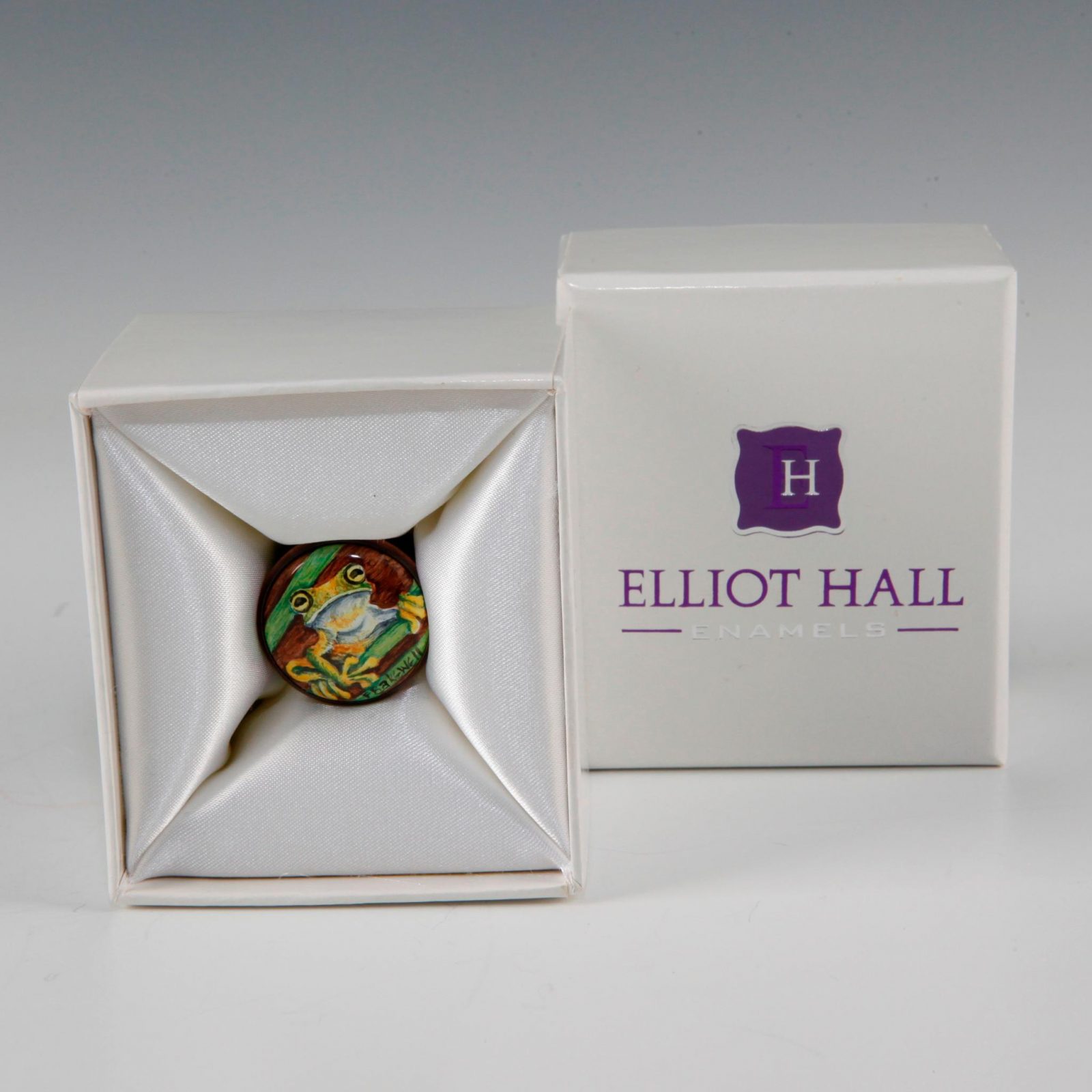 Elliot Hall Enamel Mini Box Tree Frog