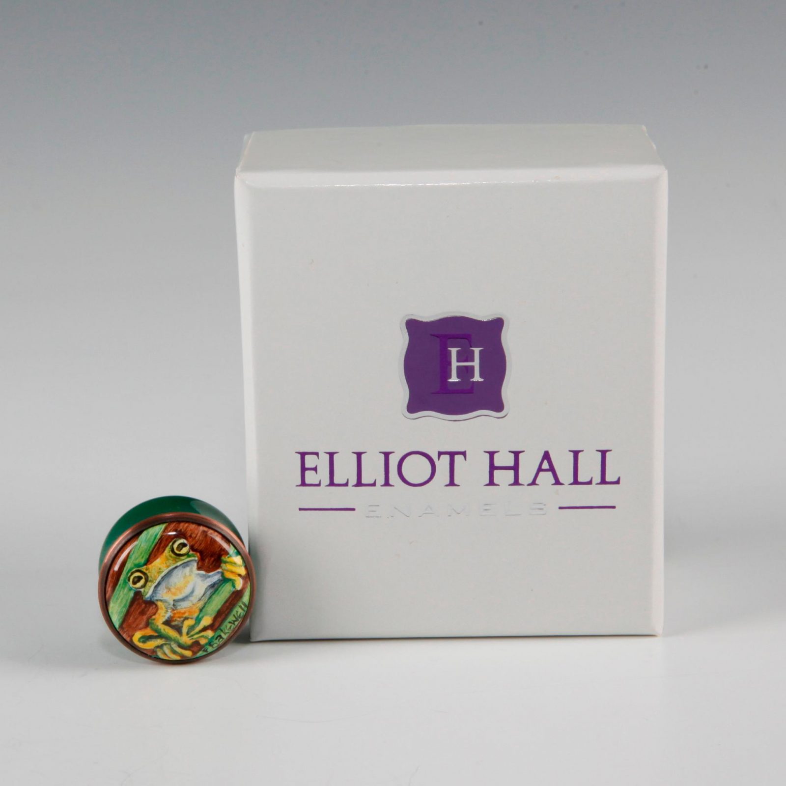 Elliot Hall Enamel Mini Box Tree Frog