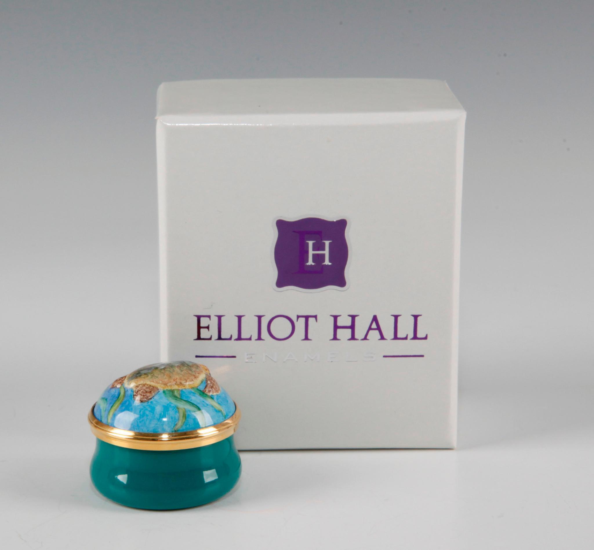 Elliott Hall Enamel Box Turltle
