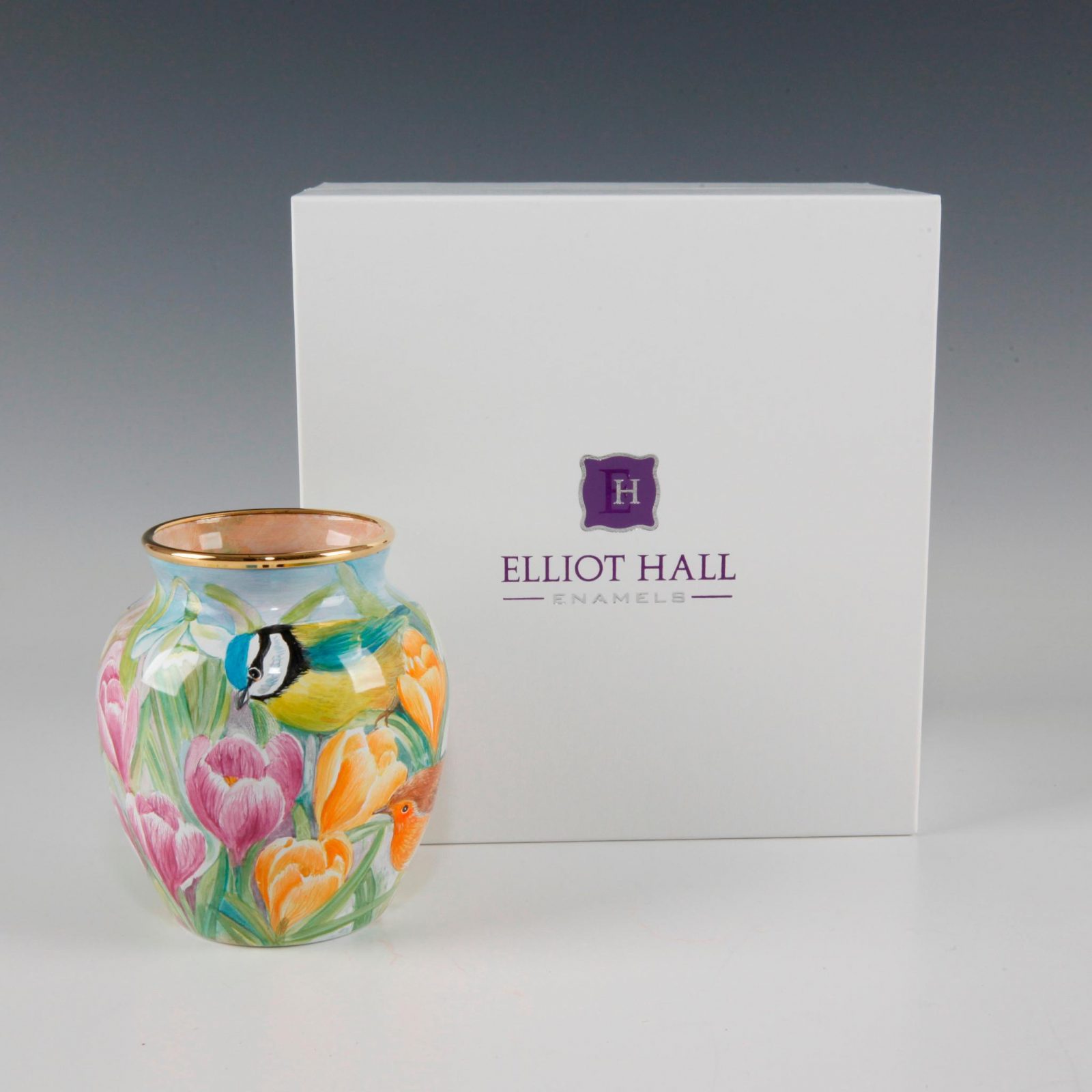 Elliot Hall Enamel Vase Winters Tale